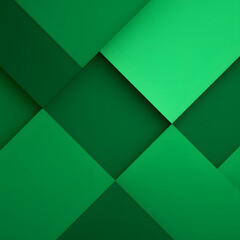 Naklejka na ściany i meble Abstract geometric 3D background in green and light green