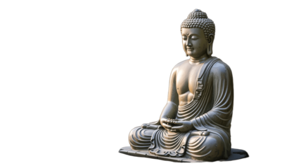 A serene statue of Buddha, radiating tranquility and inner peace.