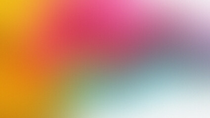 A grainy texture effect with a bright and colorful gradient background with shades of yellow, pink, and blue blending smoothly to create a visually appealing design