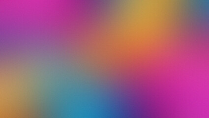 A grainy texture effect with a vibrant and colorful gradient background with smooth transitions between shades of pink, purple, blue, and yellow, creating a visually appealing effect