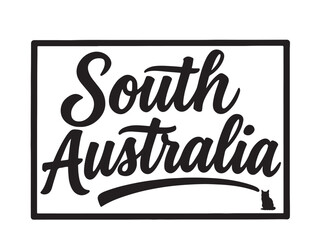 Vactor image of South Australia in silhouette.