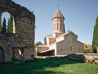  Ikalto monastery was built in the sixth century near the town of Telavi in the Kakheti region of Eastern Georgia.
