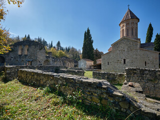  Ikalto monastery was built in the sixth century near the town of Telavi in the Kakheti region of Eastern Georgia.