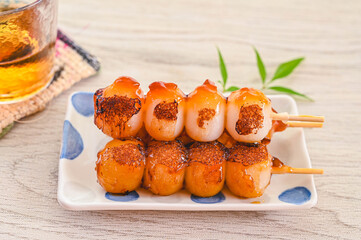 焼いたみたらし団子