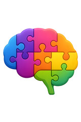 Colorful Puzzle Brain: Representing Intelligence, Creativity, and Problem-Solving