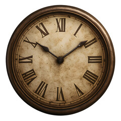 Antique Roman Numeral Wall Clock: Vintage Timepiece for Home Decor