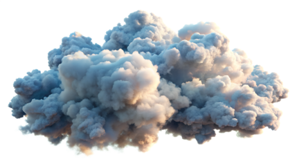 A captivating cloud isolated on transparent background, a mesmerizing display of natures artistry, showcasing its ethereal beauty against a pristine backdrop