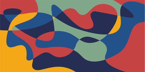 Art & IllustAbstract colorful liquid psychedelic background. Vector illustration. Wavy pattern. Liquid texture for cover designration