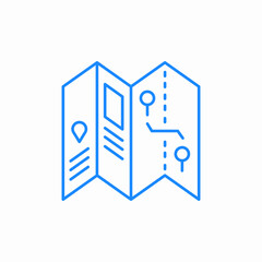 map navigation icon sign vector