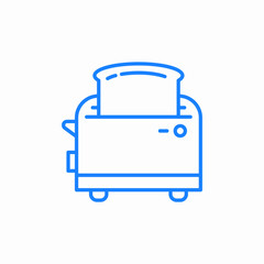toaster machineg icon sign vector