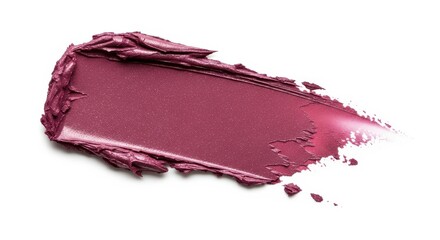 Swirl of Shimmery Deep Pink Lipstick Makeup Texture Detail