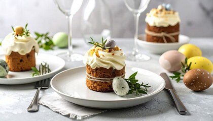 Festive Easter dessert display