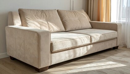 Obraz premium Light beige couch in modern room