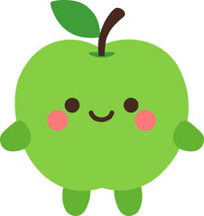 Cute cartoon chocolate bar with a bite taken out, smiling and waving happily