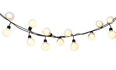 Festive string lights decoration home gathering photography outdoor setting close-up view warm ambiance