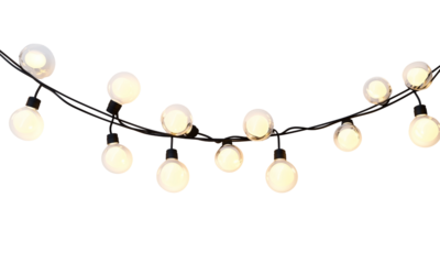 Festive string lights decoration home gathering photography outdoor setting close-up view warm ambiance