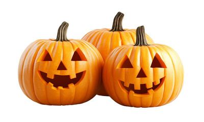 Fototapeta premium Halloween pumpkin carving celebration home digital art festive environment close-up view creative spirit