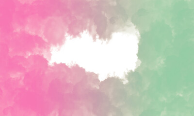 Soft pastel clouds blend with a vibrant white center, creating a dreamy, ethereal backdrop.