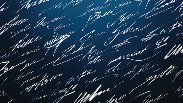 Written notes on a dark background