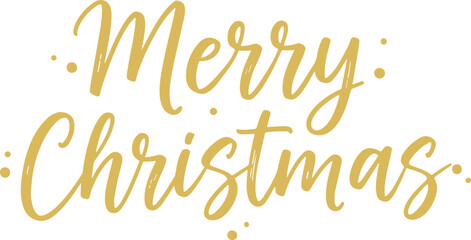 Merry Christmas gold glitter calligraphy, luxury holiday typography for party invitation © flat_0