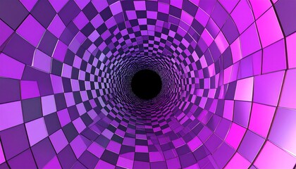 Purple checkered tunnel