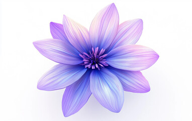 Fototapeta premium Lavender flower in vivid detail representing natural fragrance relaxation and organic charm isolated on white background PNG