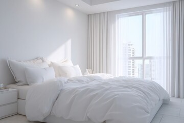 Modern Hotel Bedroom Interior