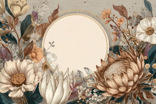 Bohemian Elegant Wedding Invitation