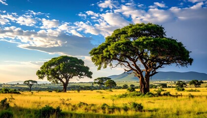 Obraz premium Lush African savanna landscape