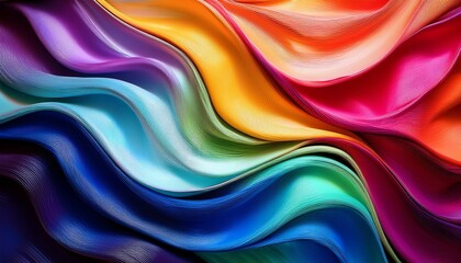 Obraz premium Abstract Close Up Of A Multicolored Texture Offering A Visual Delight That Dances With The Interplay Of Light And Shadow
