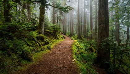 Obraz premium Mysty Forest Path