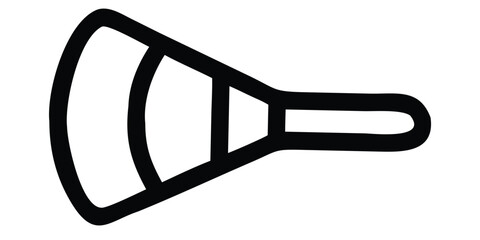 Megaphone icon vector isolated on white background