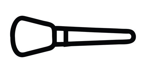 Black and white glasses isolated on white background