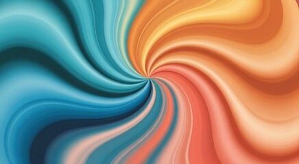 Vibrant Swirl: A captivating spiral of swirling hues, an abstract artwork that radiates energy and visual appeal. 