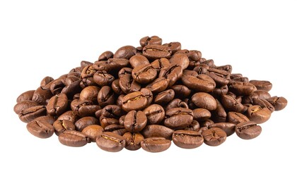 Pile of coffee beans