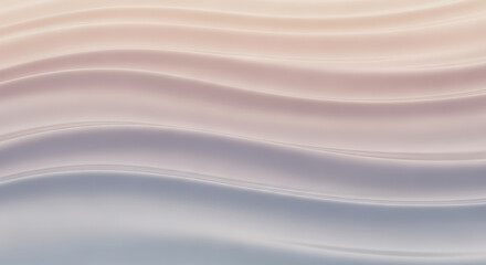 Obraz premium A smooth, flowing design with gentle, curved lines and a soft color gradient from light beige to cool gray.