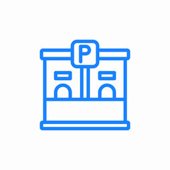 parking office icon sign vector