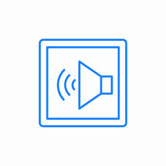 sound output icon sign vector
