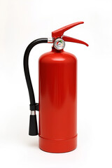 Red Fire Extinguisher Isolated on White Background