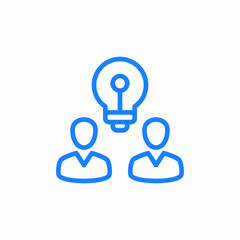 team idea icon sign vector