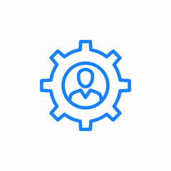 user setting icon sign vector