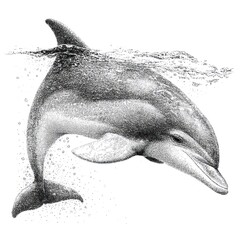 Dolphin artwork illustration
