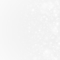 Falling snowflakes glisten with icy sparkle and soft winter light. Frosty overlays and shimmering particles fill the scene with festive energy.