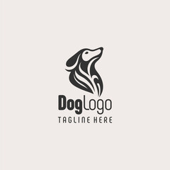 Fototapeta premium Authentic Dog Branding Logo Design