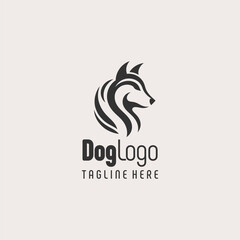 Artistic Black White Dog Identity