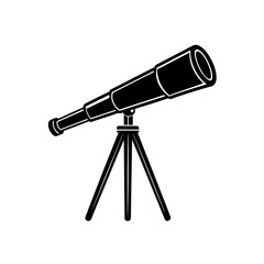 Telescope on a tripod viewing