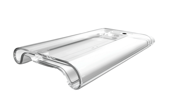 Sleek foldable smartphone with clear display highlighting next-generation design, interactive interface, and portable digital experience isolated on transparent background PNG