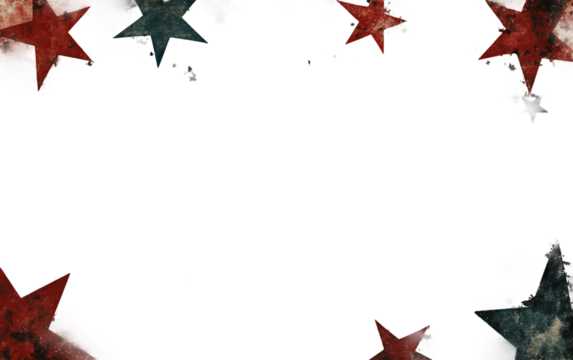 Studio shot of retro Fourth of July banner emphasizing historical charm, festive celebration, and vintage aesthetics isolated on transparent background PNG