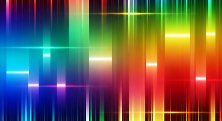 Abstract background featuring vibrant vertical bars with horizontal light streaks across the frame created with generated ai