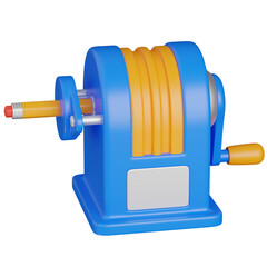 3d render pencil sharpener icon 